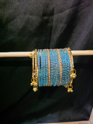 Kashmiri raindrop bangles - raindrop,
