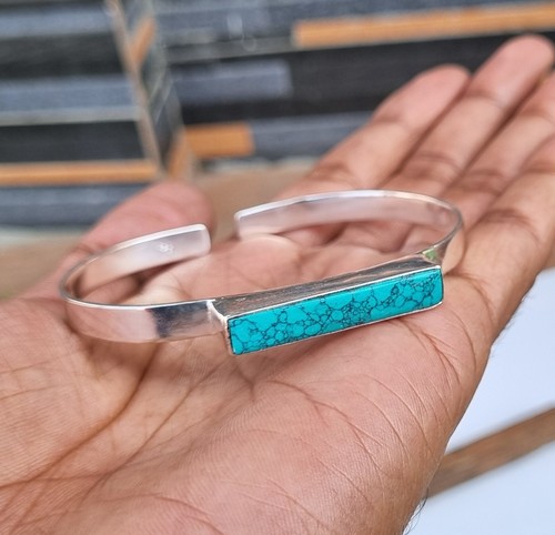 Blue turquoise gemstone 925 - gemstone,