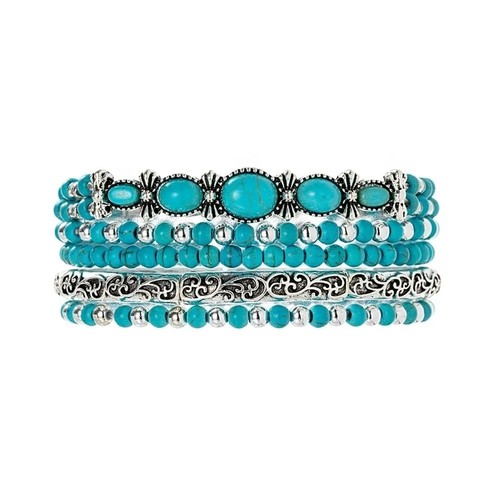 Vintage turquoise beaded - turquoise,