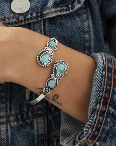 Silver and turquoise - and,