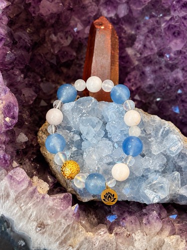 Quiet waters gemstone bracelet - quiet,