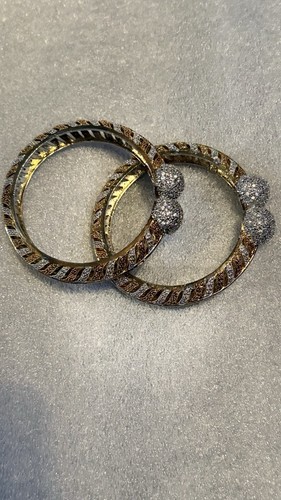 Turquoise bangles set bronze - turquoise,