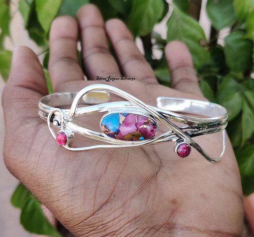 Pink oyster copper turquoise - pink,