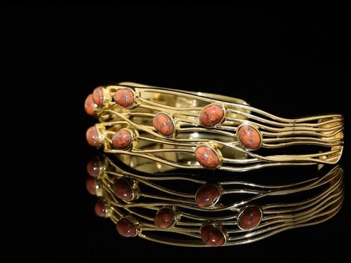 14ct gold plated - plated, cuff