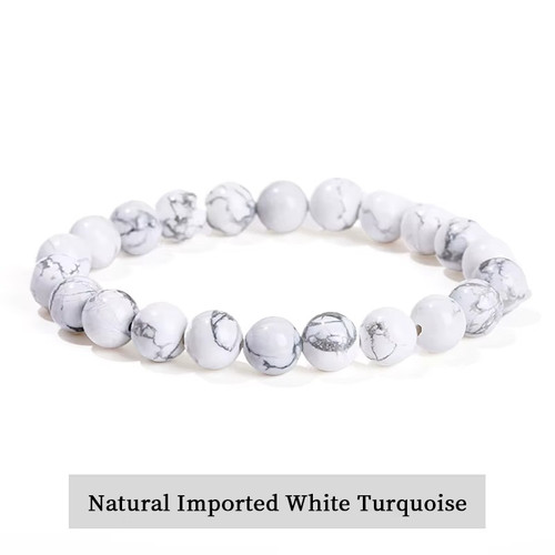 Natural stone beads bracelet - stone,
