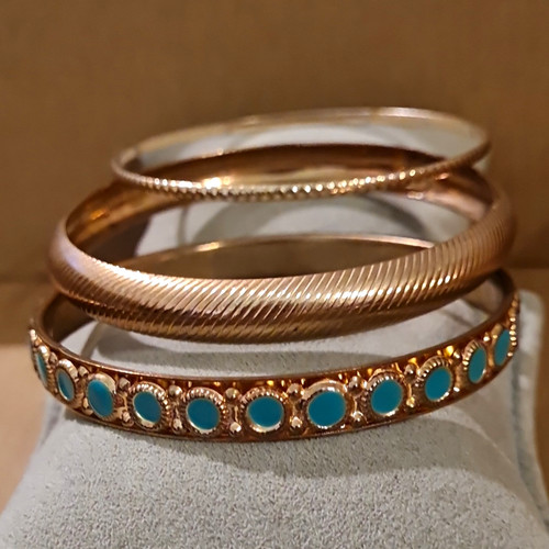 Set gold tone metal - set, 3