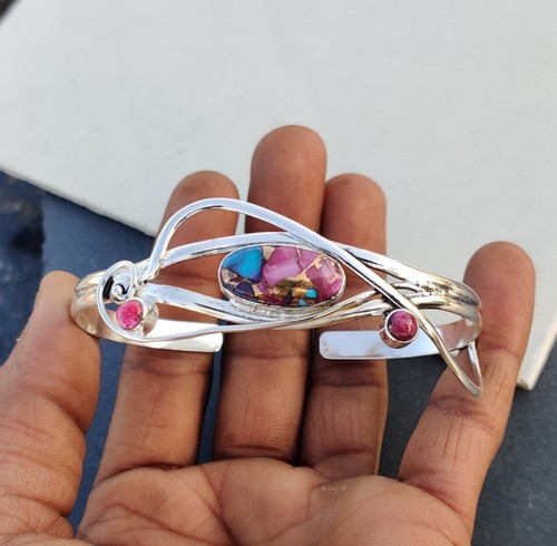 Pink copper turquoise gemstone - turquoise,