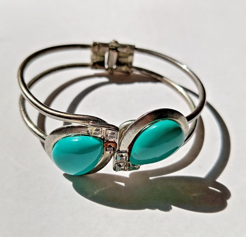 Vintage metal turquoise - &,